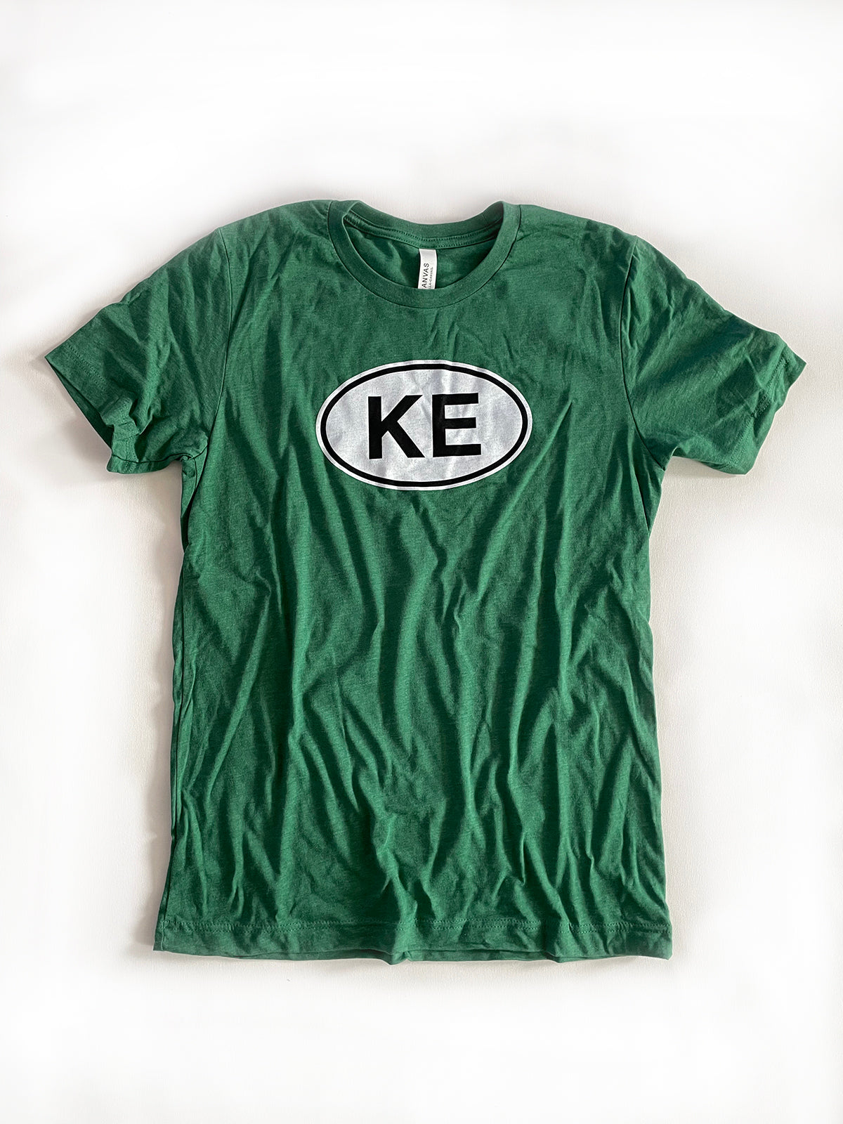KE oval tee | green
